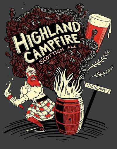 Highland Campfire label