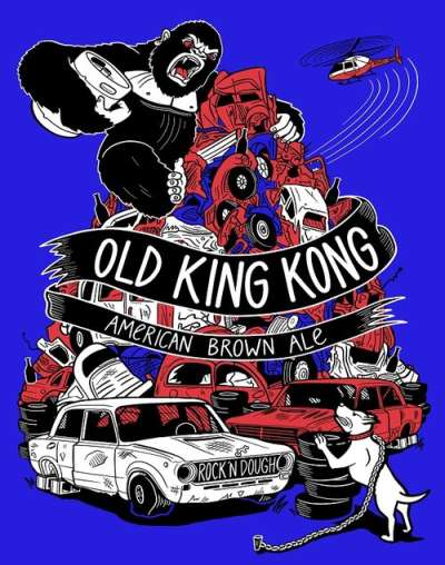 Old King Kong label